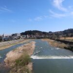 広瀬川 仙台市博物館付近から撮影