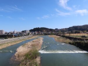広瀬川 仙台市博物館付近から撮影