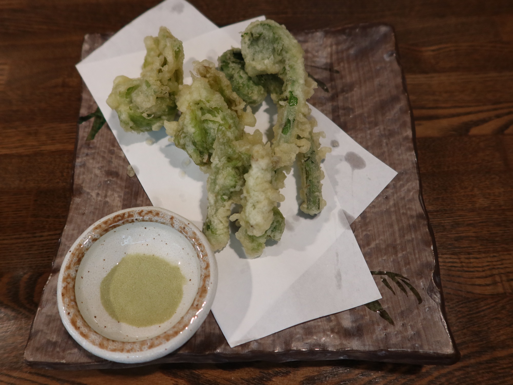 季節の天ぷら3種 アパホテル 仙台駅五橋 和食・割烹にて